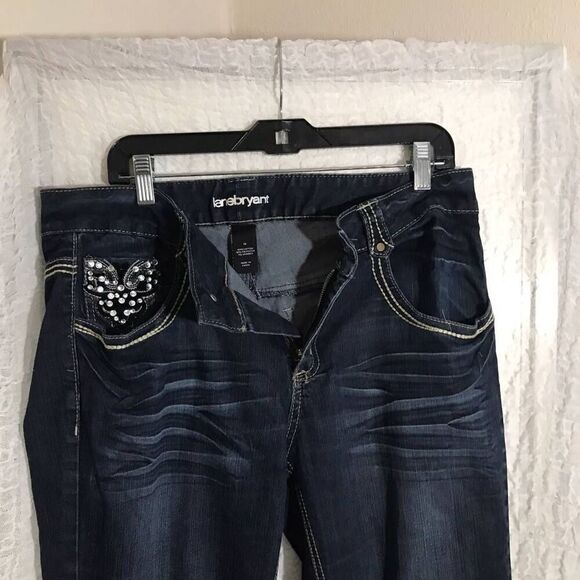 Lane Bryant Embellished Denim Jeans Size 14 - Picture 4 of 9